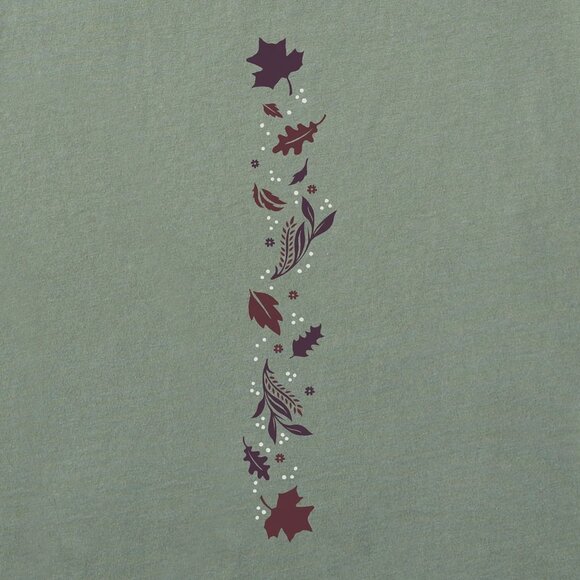 Life Is Good Women's Fall Leafy Heart Long Sleeve Crusher Shirt - LARGE - Picture 3 of 7